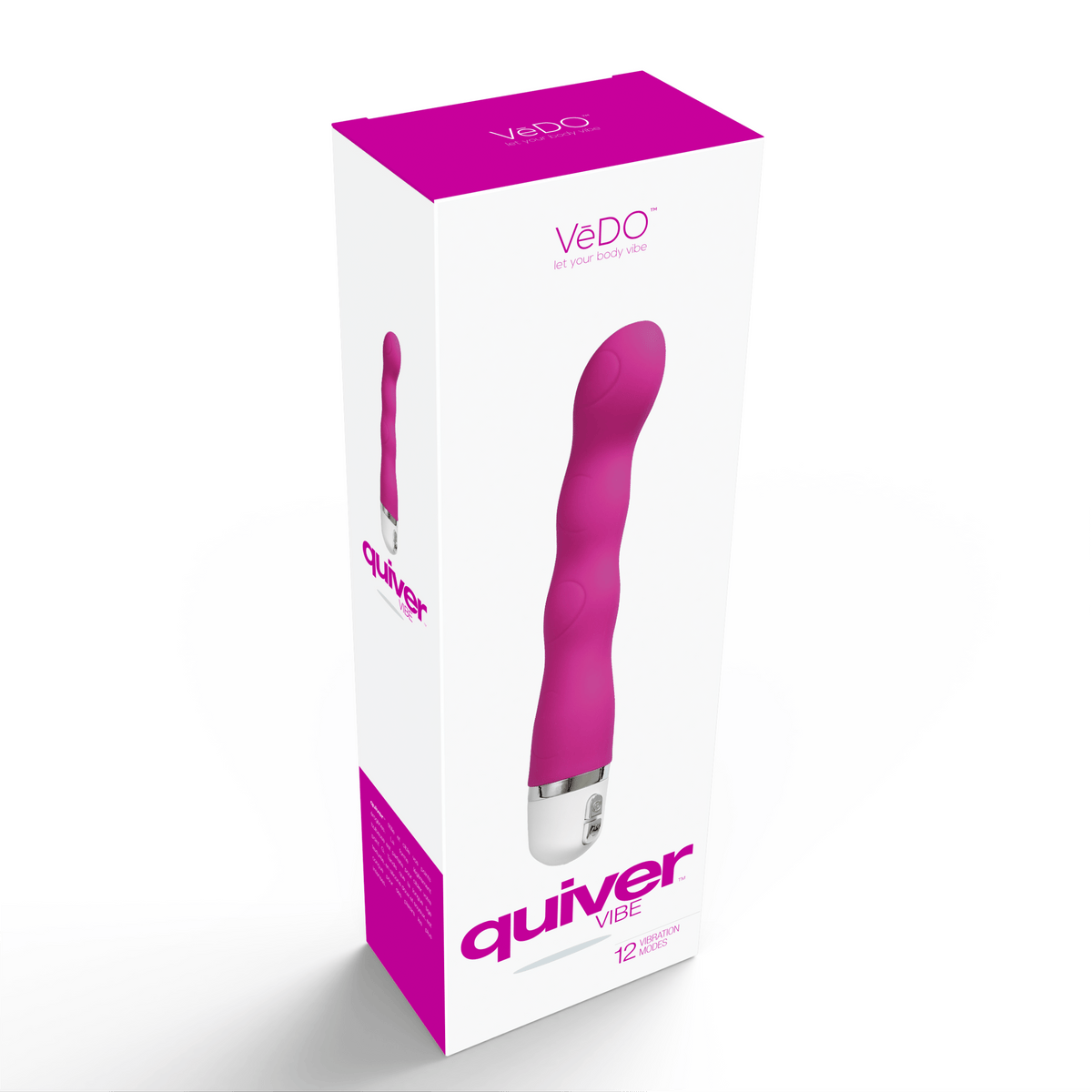 quiver vibrator hot in bed pink
