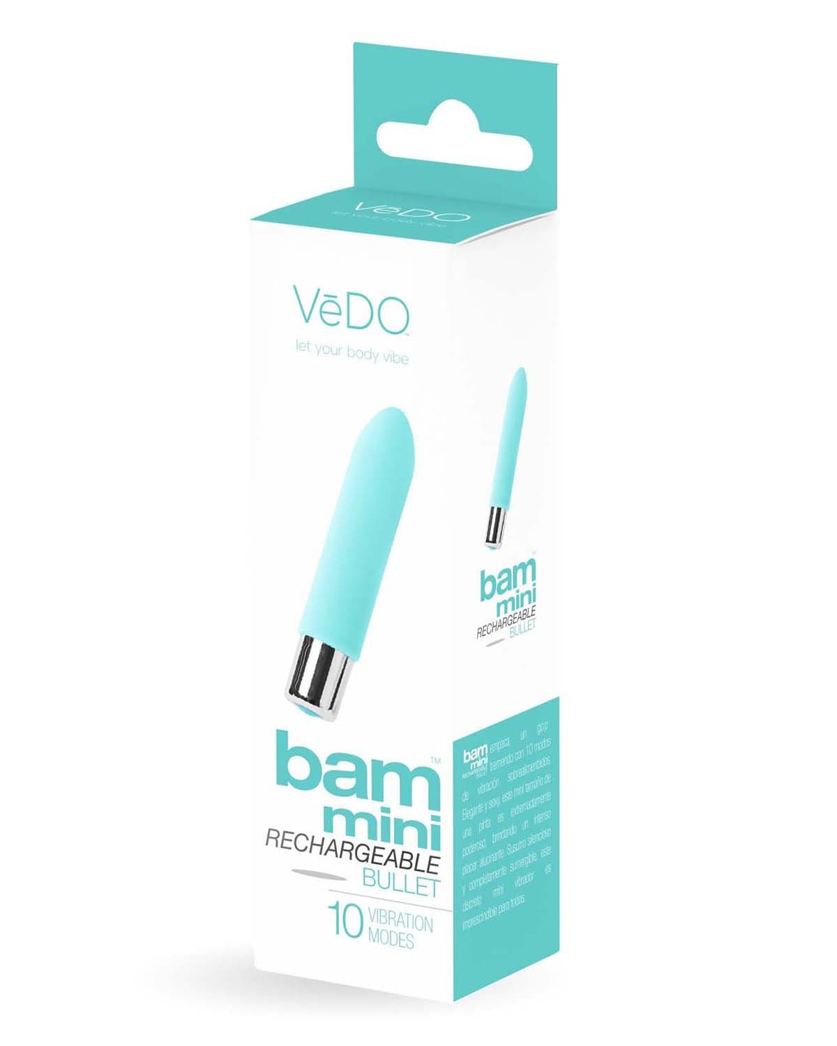 bam mini rechargeable bullet vibe turquoise