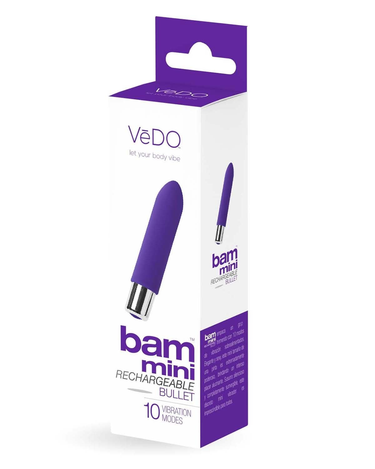 bam mini rechargeable bullet vibe indigo