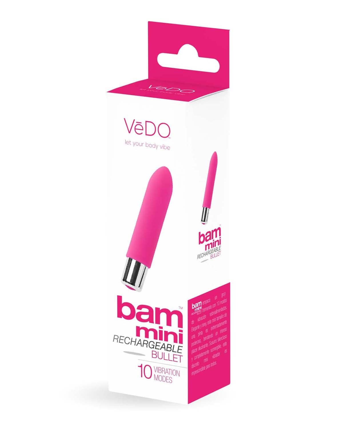 bam mini rechargeable bullet vibe foxy pink