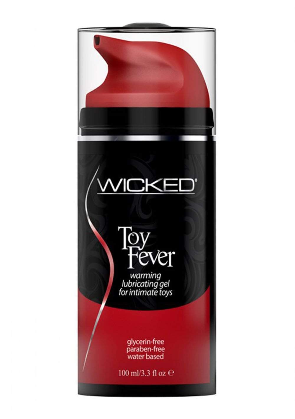 wicked toy fever warming lubricating gel water based for intimate toys 3 3 ounce