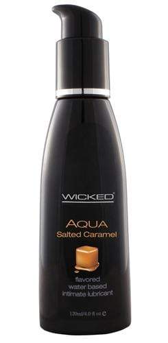 aqua salted caramel water based lubricant 4 oz