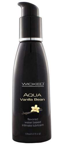 aqua vanilla bean water based lubricant 4 oz
