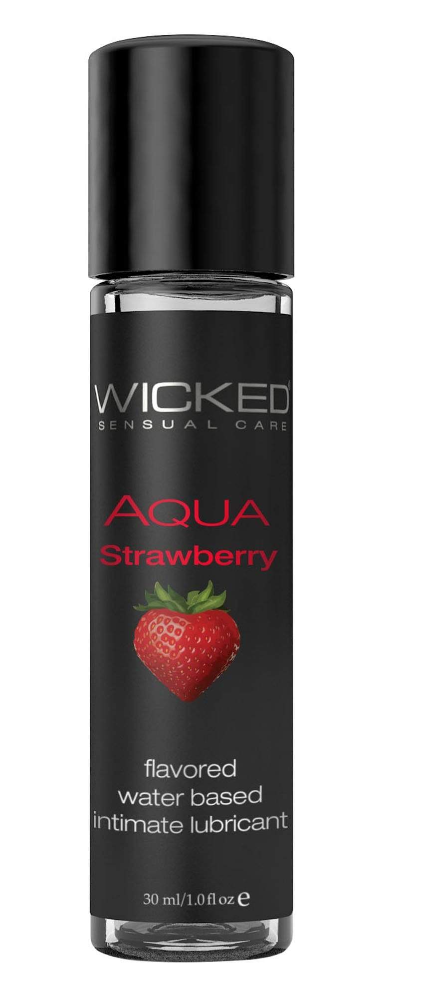 aqua strawberry water based lubricant 1 oz