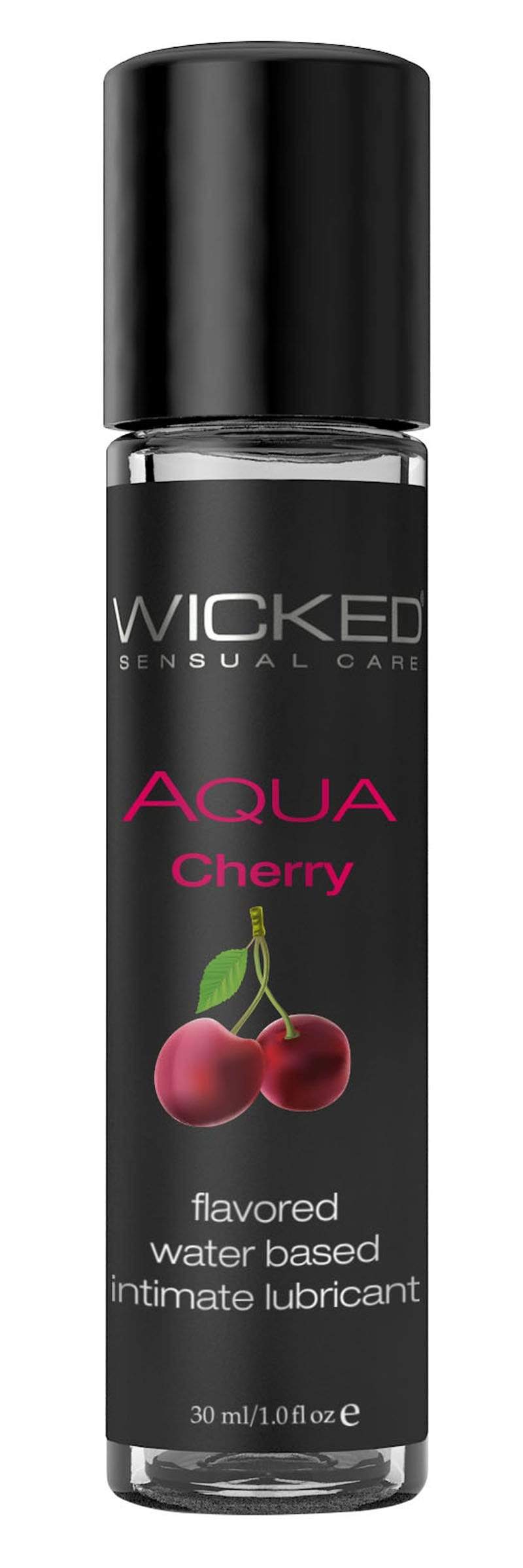 aqua cherry water based lubricant 1 oz