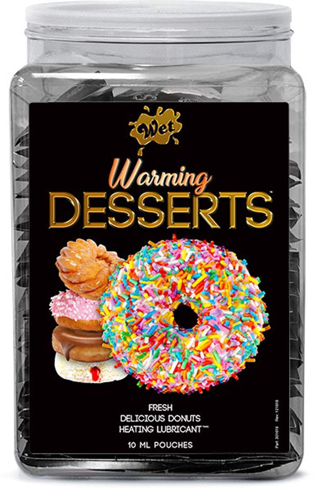 wet warming desserts fresh delicious donuts 10ml pouch counter bowl 144pc display