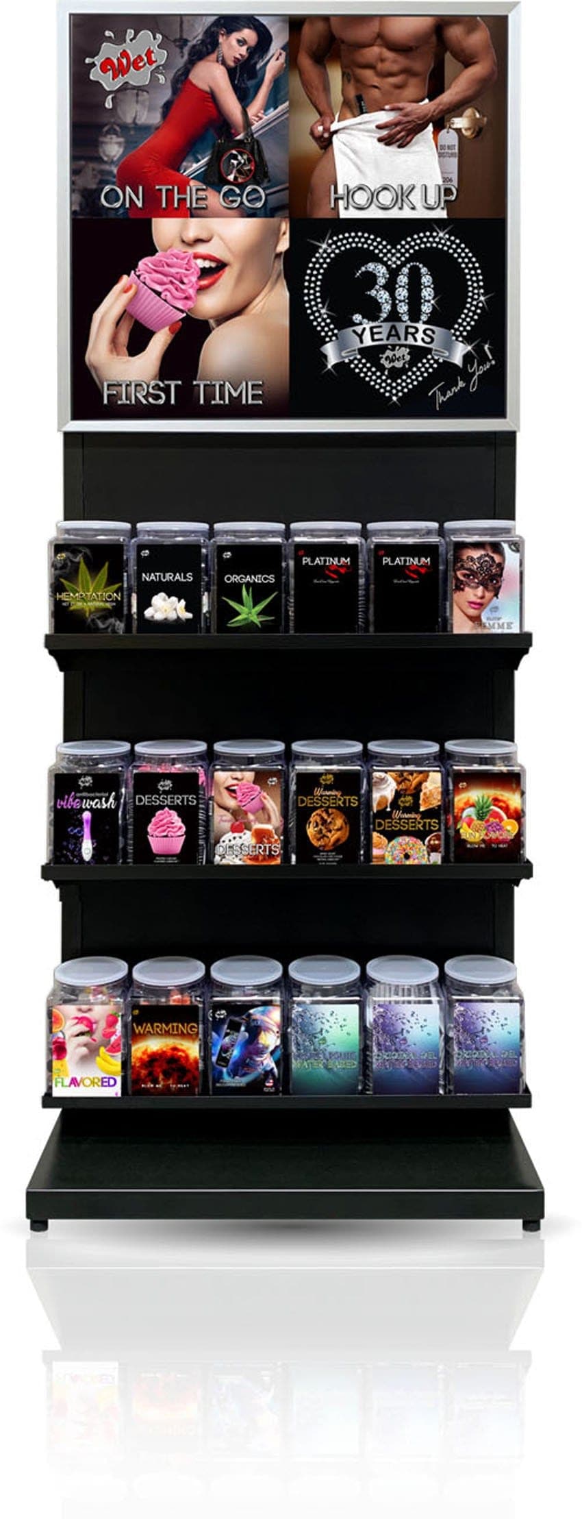 Wet Floor Display With 18 Fishbowls Default Title