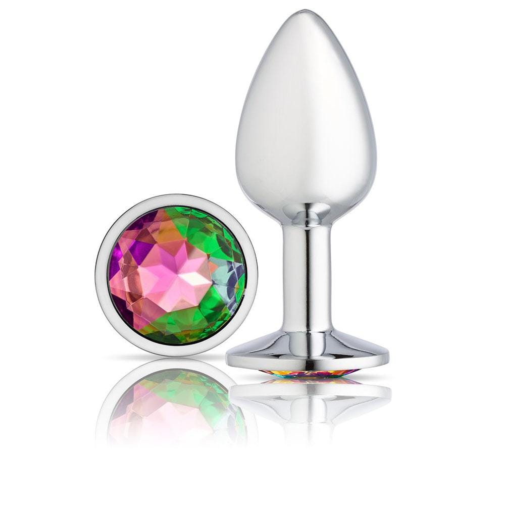 cloud 9 novelties gems silver chromed anal plug small