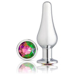Cloud 9 Novelties Gems Silver Chrome Tall Plug - Medium Default Title