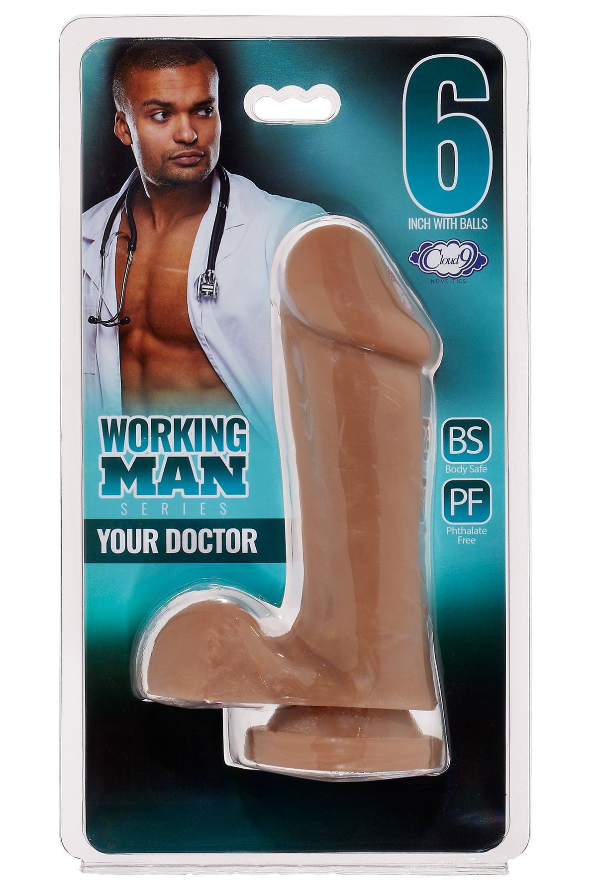 cloud 9 working man 6 inch with balls your doctor tan