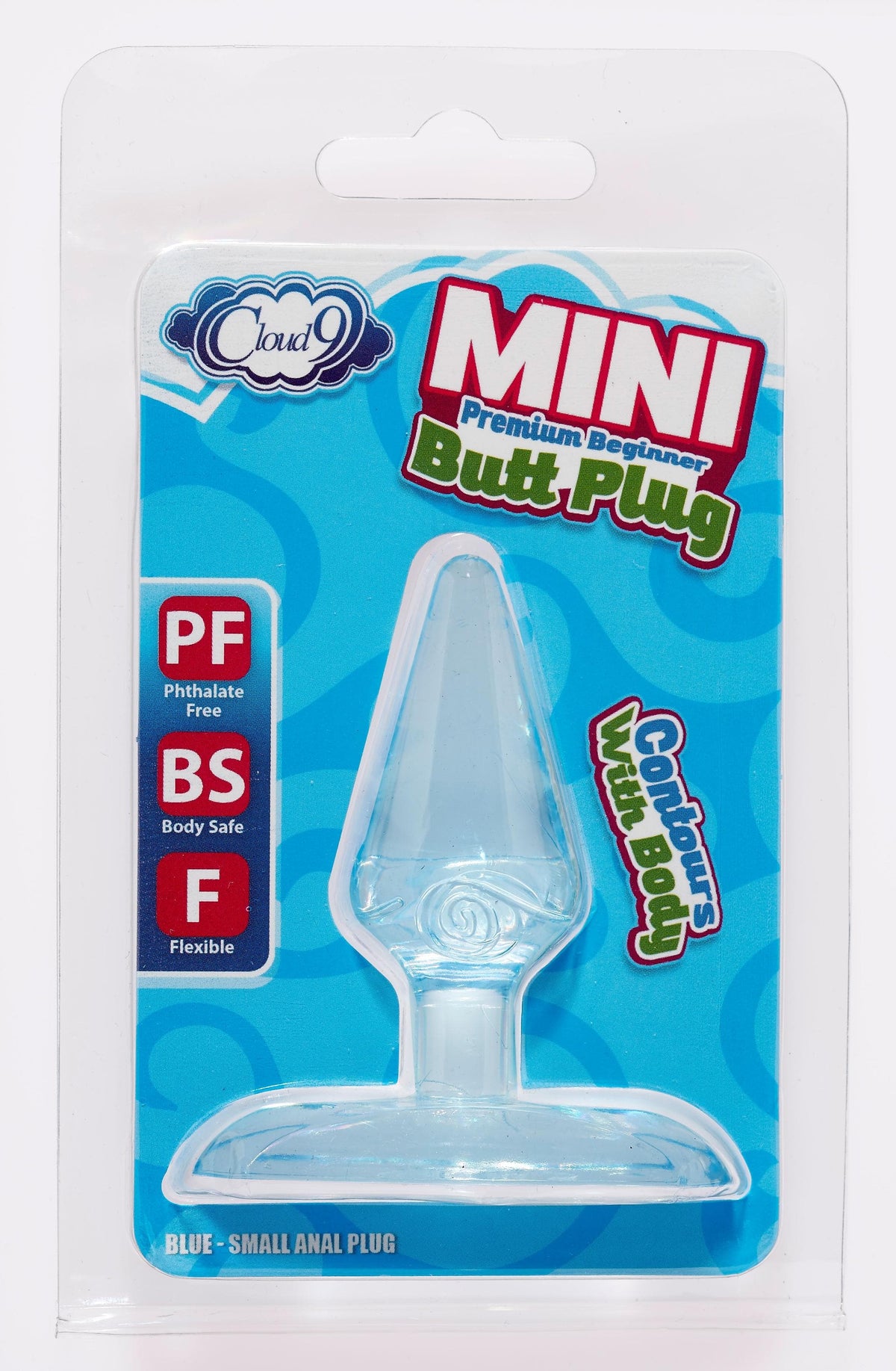 mini premium beginner butt plug blue