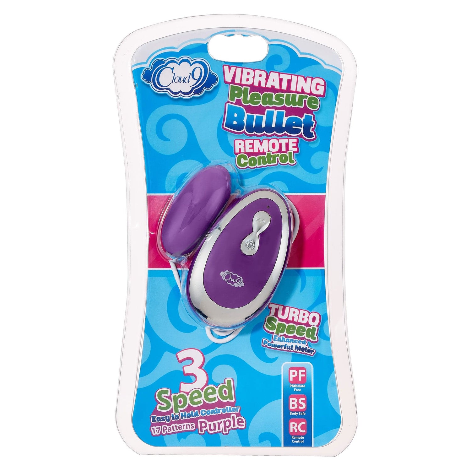 Cloud 9 3 Speed Bullet With Remote - Purple