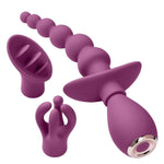 Cloud 9 Health and Wellness Anal Clitoral and Nipple Massager Kit - Purple Default Title
