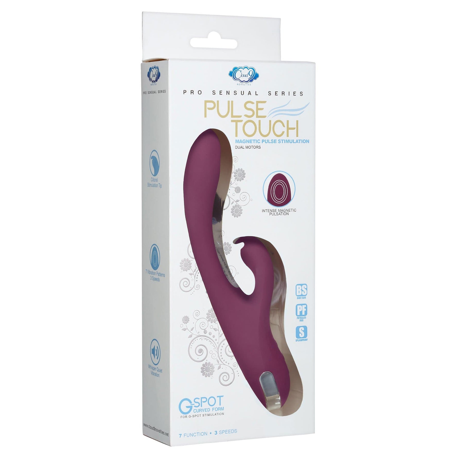 Pro Sensual Series Pulse Touch Vibrator - Plum