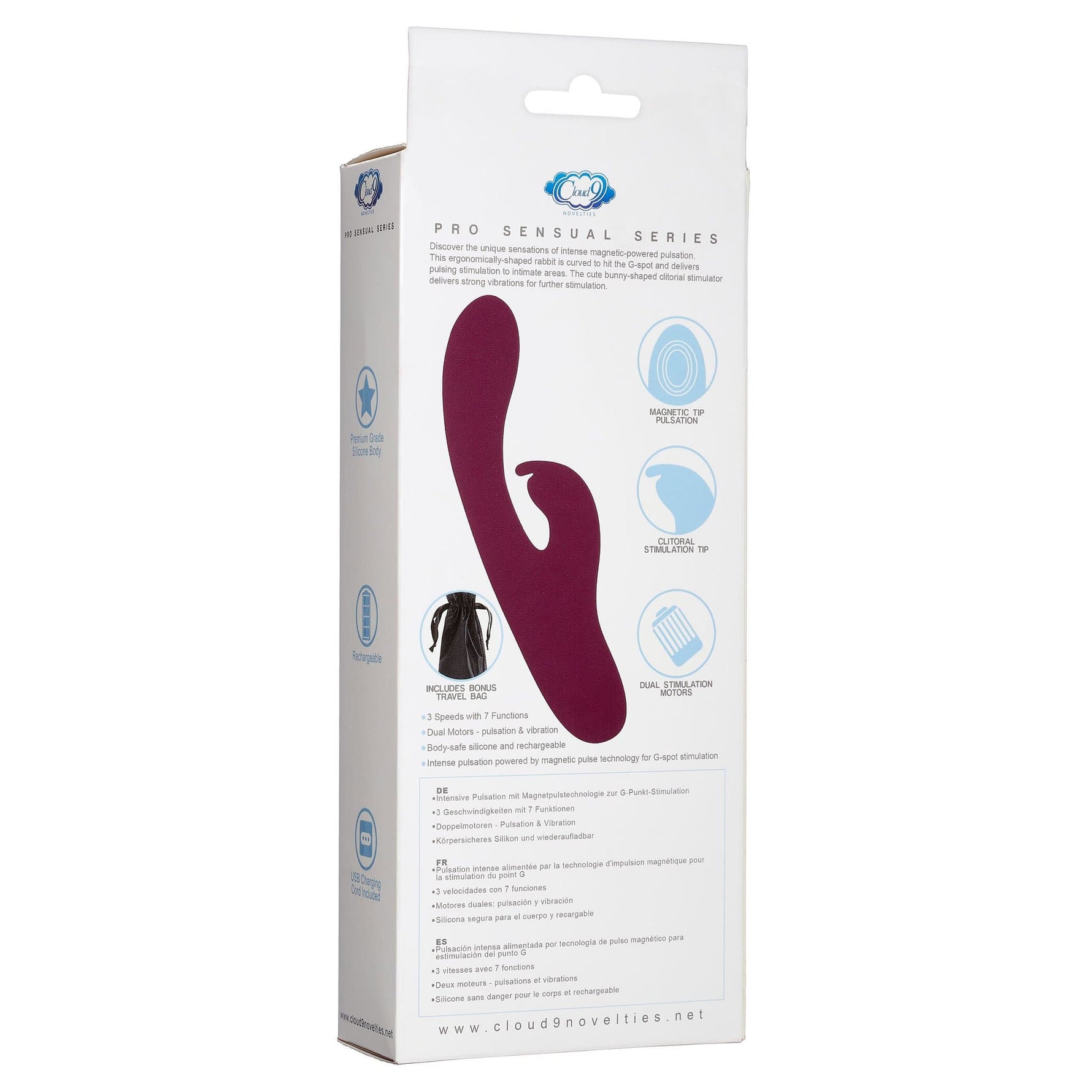 Pro Sensual Series Pulse Touch Vibrator - Plum