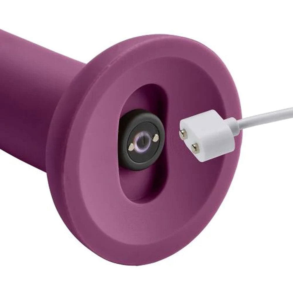 ergo super flexi i dong soft and flexible liquid silicone with vibrator plum