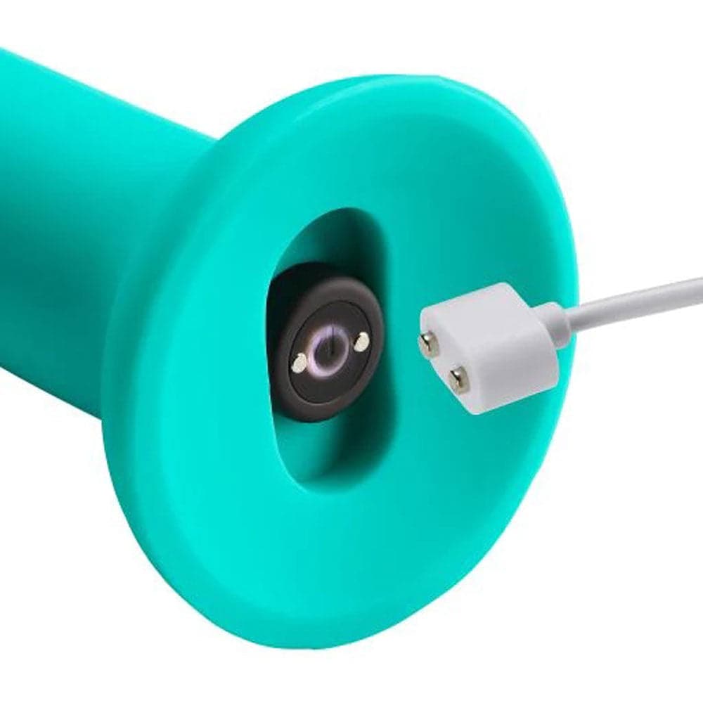 ergo super flexi iii dong soft and flexible liquid silicone with vibrator teal