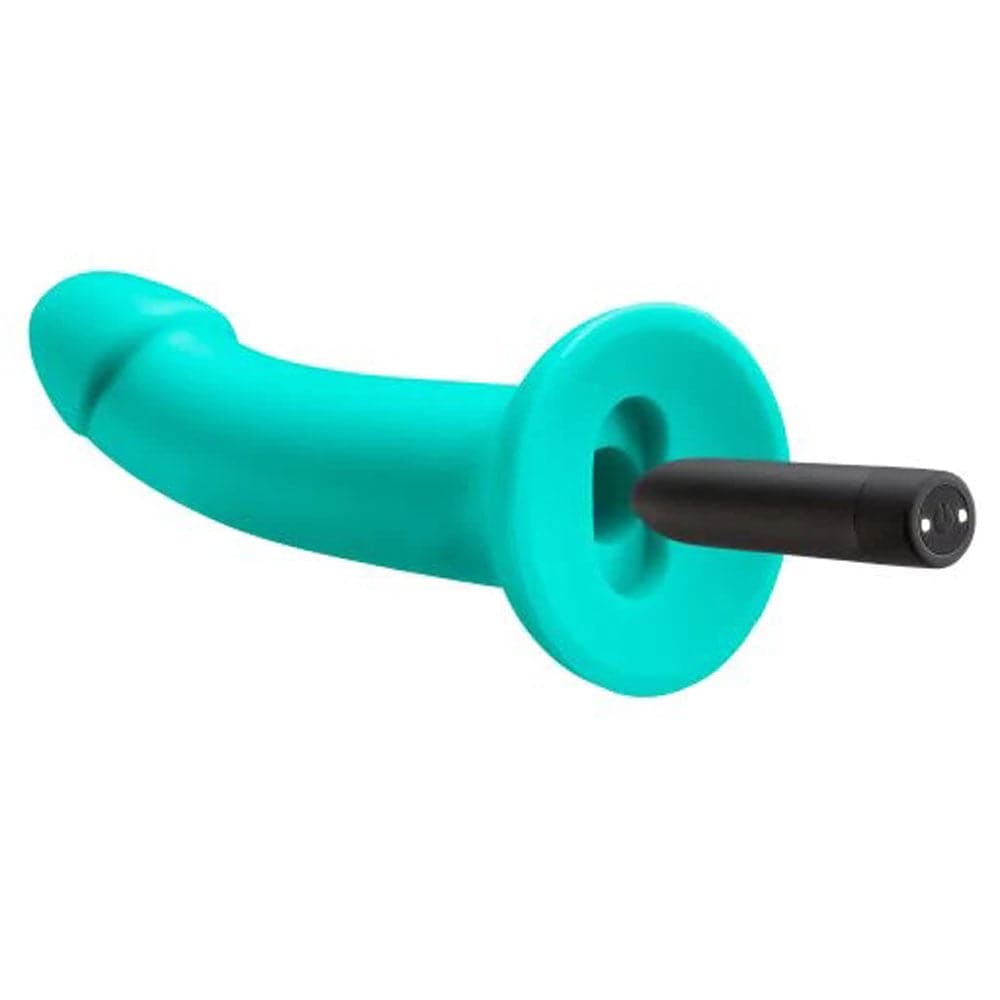 ergo super flexi iii dong soft and flexible liquid silicone with vibrator teal