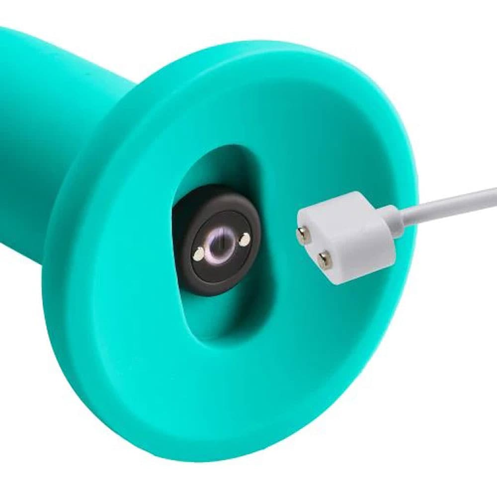 ergo super flexi iv dong soft and flexible liquid silicone with vibrator teal
