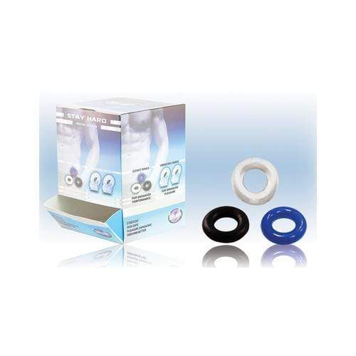 Donut Rings - Assorted Colors - 50 Pieces Display