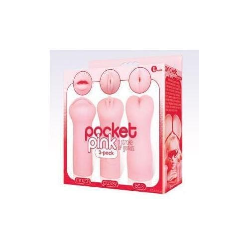 Pockey Pink Masturbator Trio Ass, Mouth and Pussy