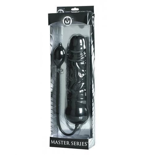 leviathan giant silicone inflatable dildo black