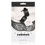 Sinful Wrist Cuffs - Black