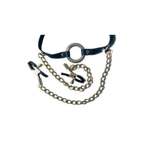 Fetish Fantasy Series O-Ring Gag & Nipple Clamps