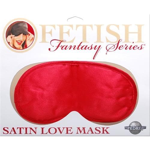 Satin Love Mask - Red
