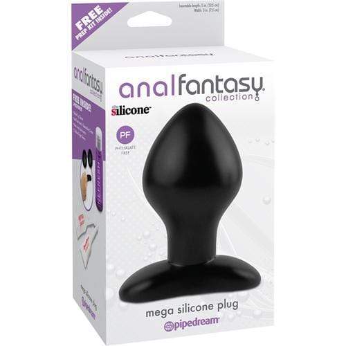 anal fantasy collection mega silicone plug black