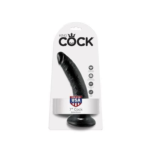king cock 7 inch cock black