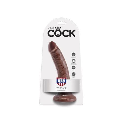 king cock 7 inch brown