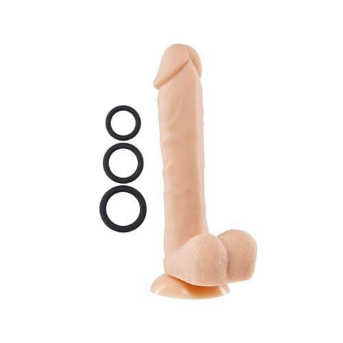 9" Silicone Pro Odorless Dong - Flesh